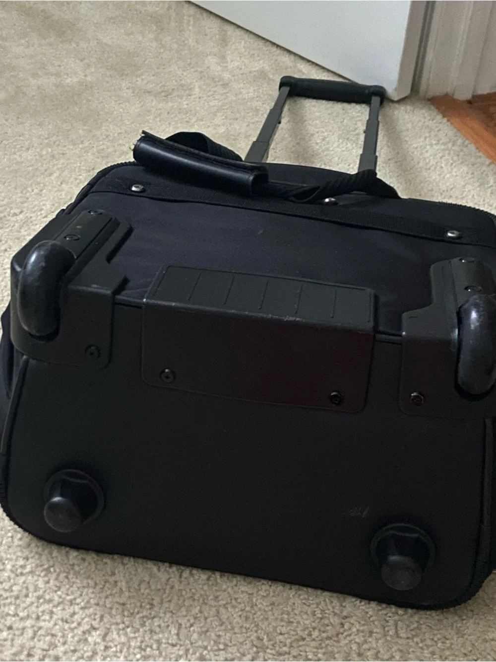Travel Black Rolling Carry-On Bag